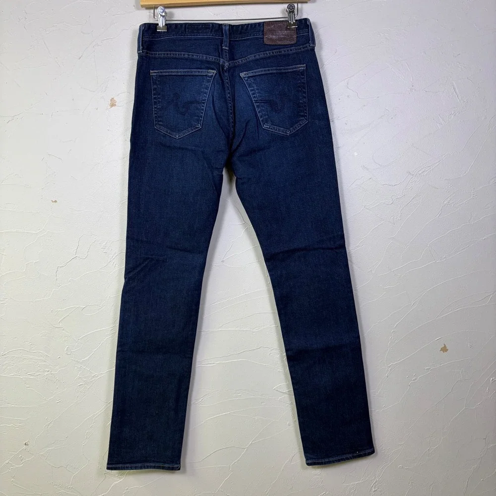 AG Adriano Goldschmied Everett Slim Straight Mens 32 Dark Wash Japanese Denim